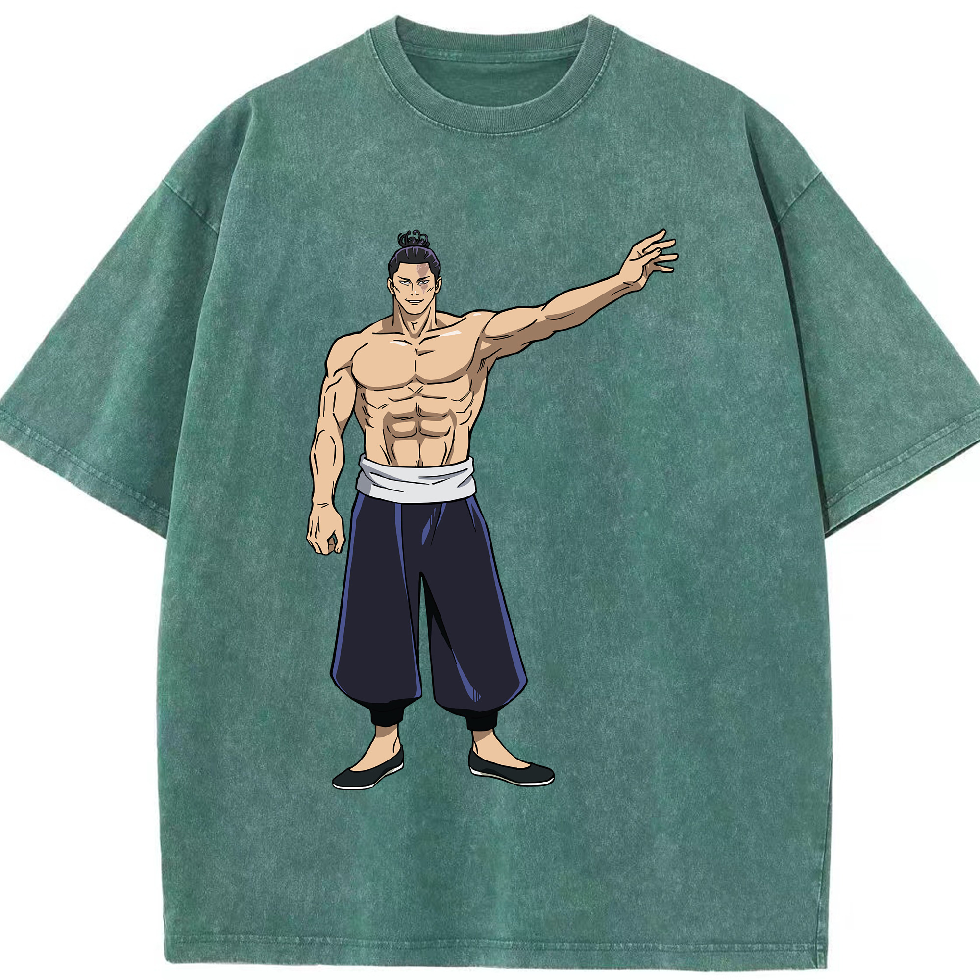 （画像用） 呪術廻戦 Jujutsu Kaisen 綿100% ヴィンテージ風 半袖Tシャツ（フロントプリント）